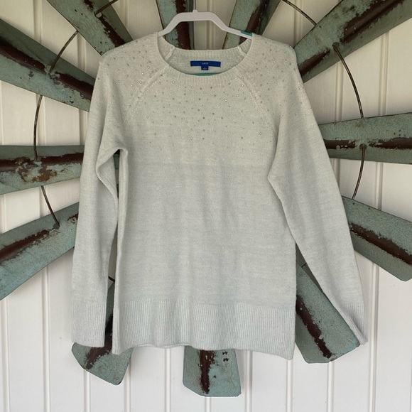 Apt. 9 Sweaters - APT 9 Women’s Knit, Rhinestone Long Sleeve  Sweater Size Large